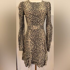 & Other Stories Black and Cream Patterned Dress
